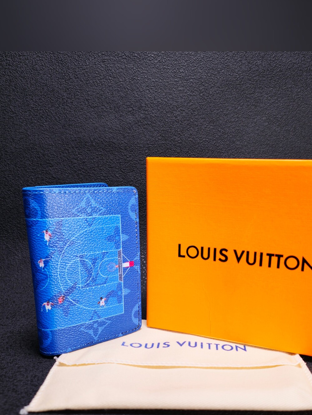 Louis Vuitton Pocket Organizer Basketball Blue Monogram Wallet